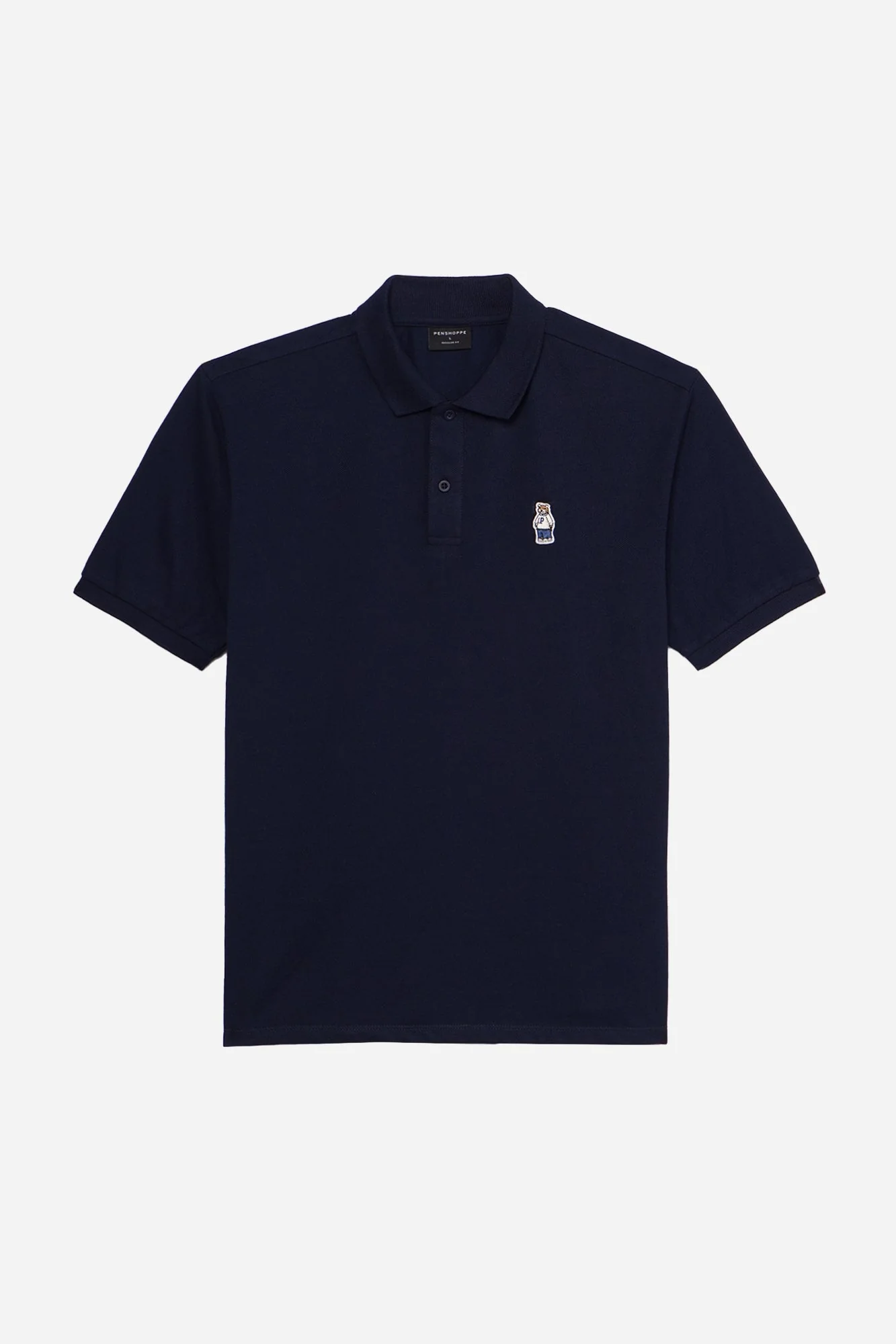 Relaxed Fit Polo with Crew Bear Patch Embroidery - Image 39