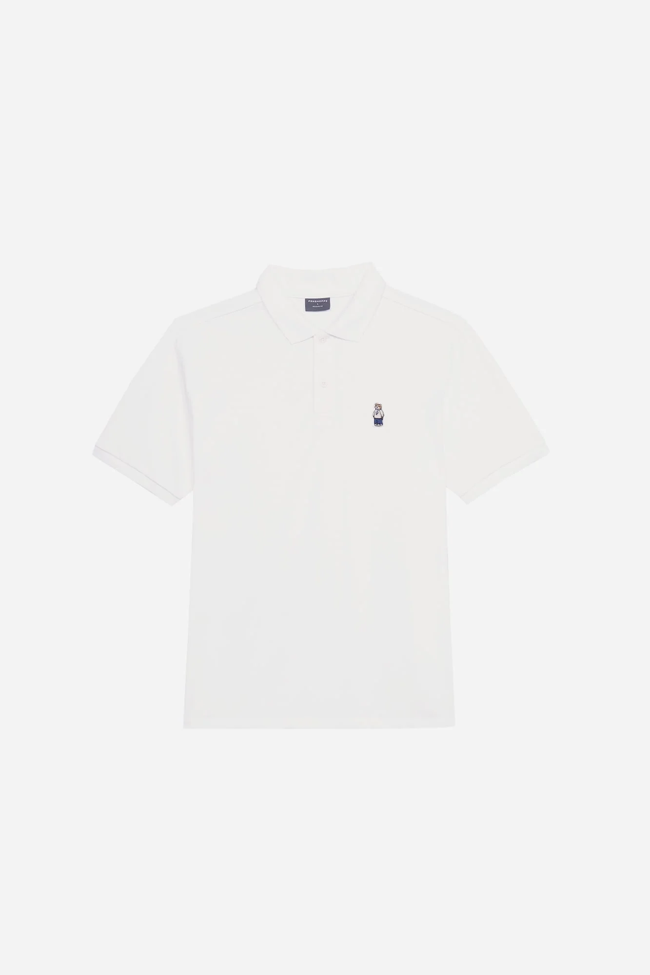 Relaxed Fit Polo with Crew Bear Patch Embroidery - Image 45
