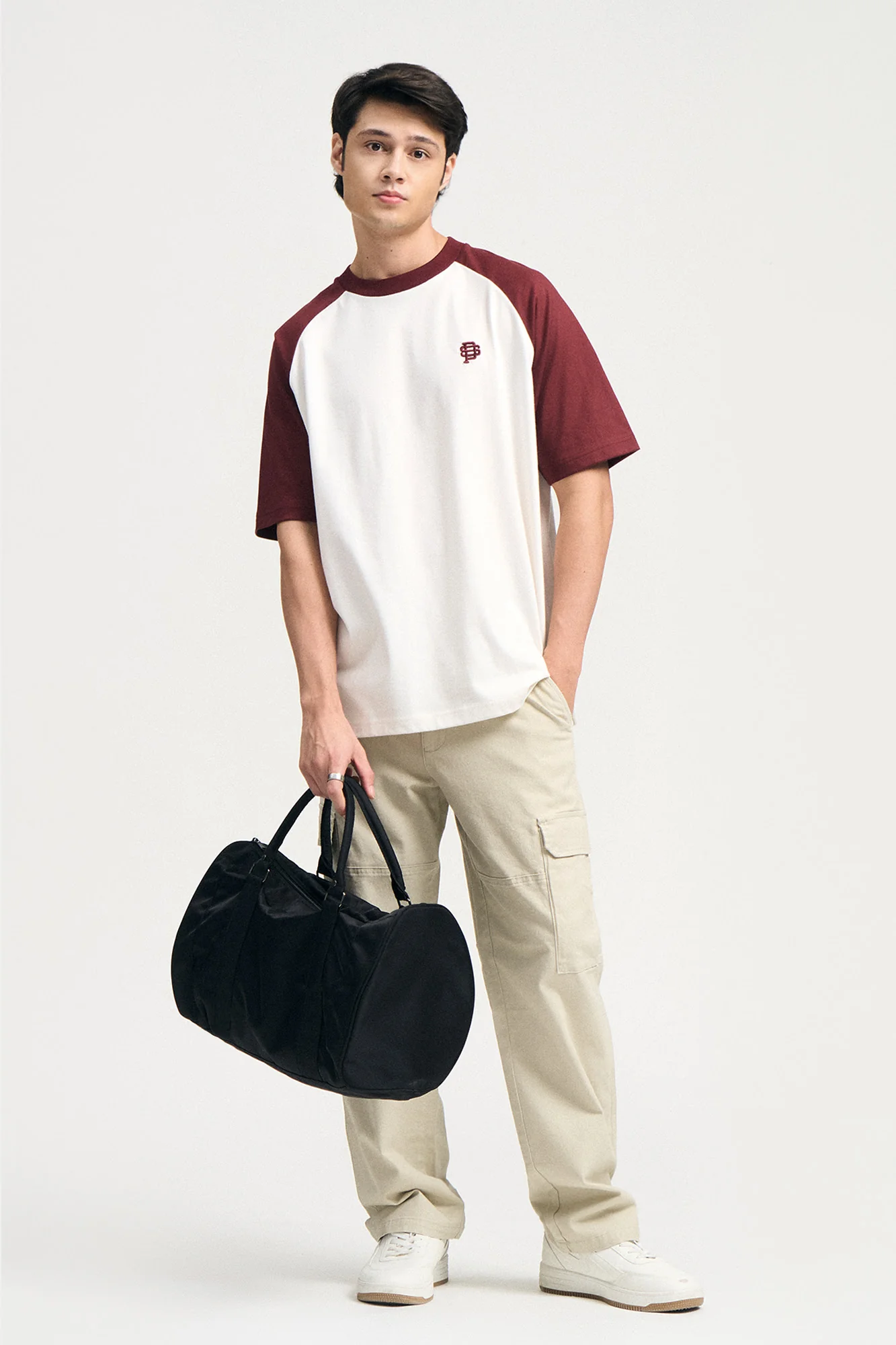 Relaxed Fit Raglan T-Shirt with Embroidery - Image 4