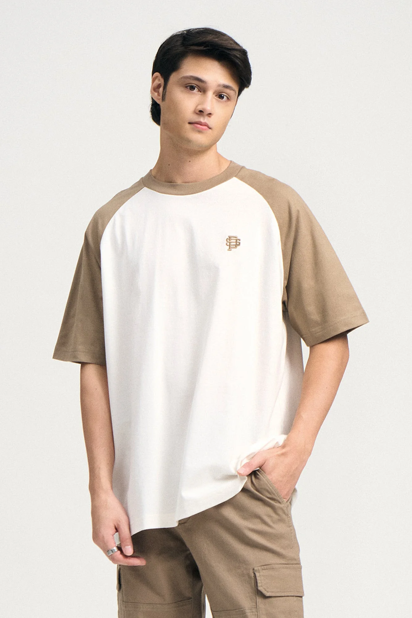 Relaxed Fit Raglan T-Shirt with Embroidery - Image 9