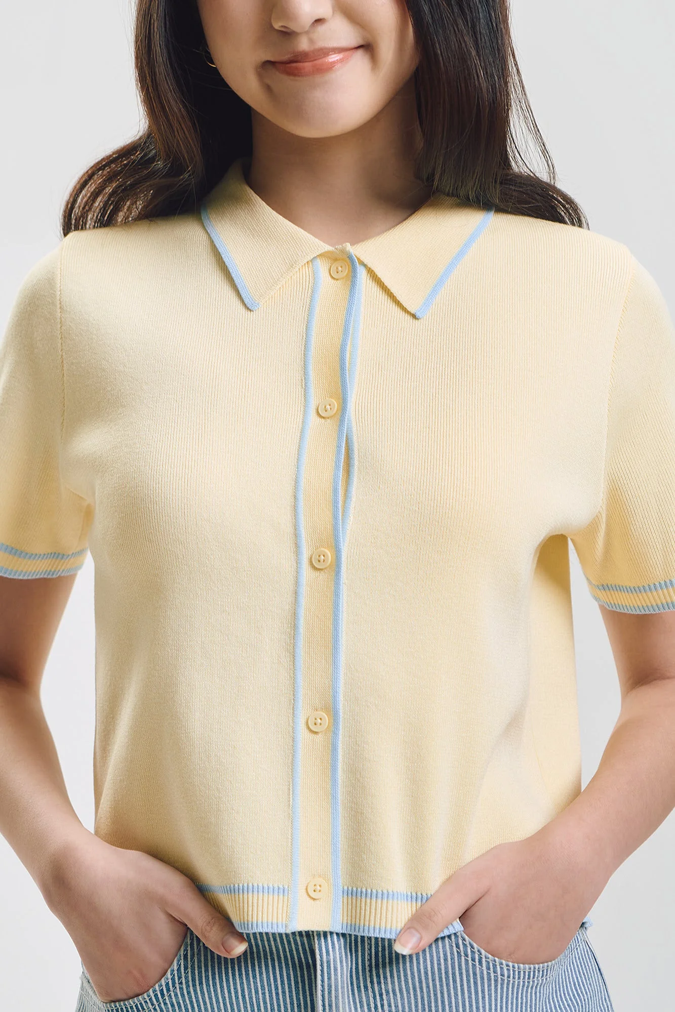 Relaxed Knit Polo - Image 6