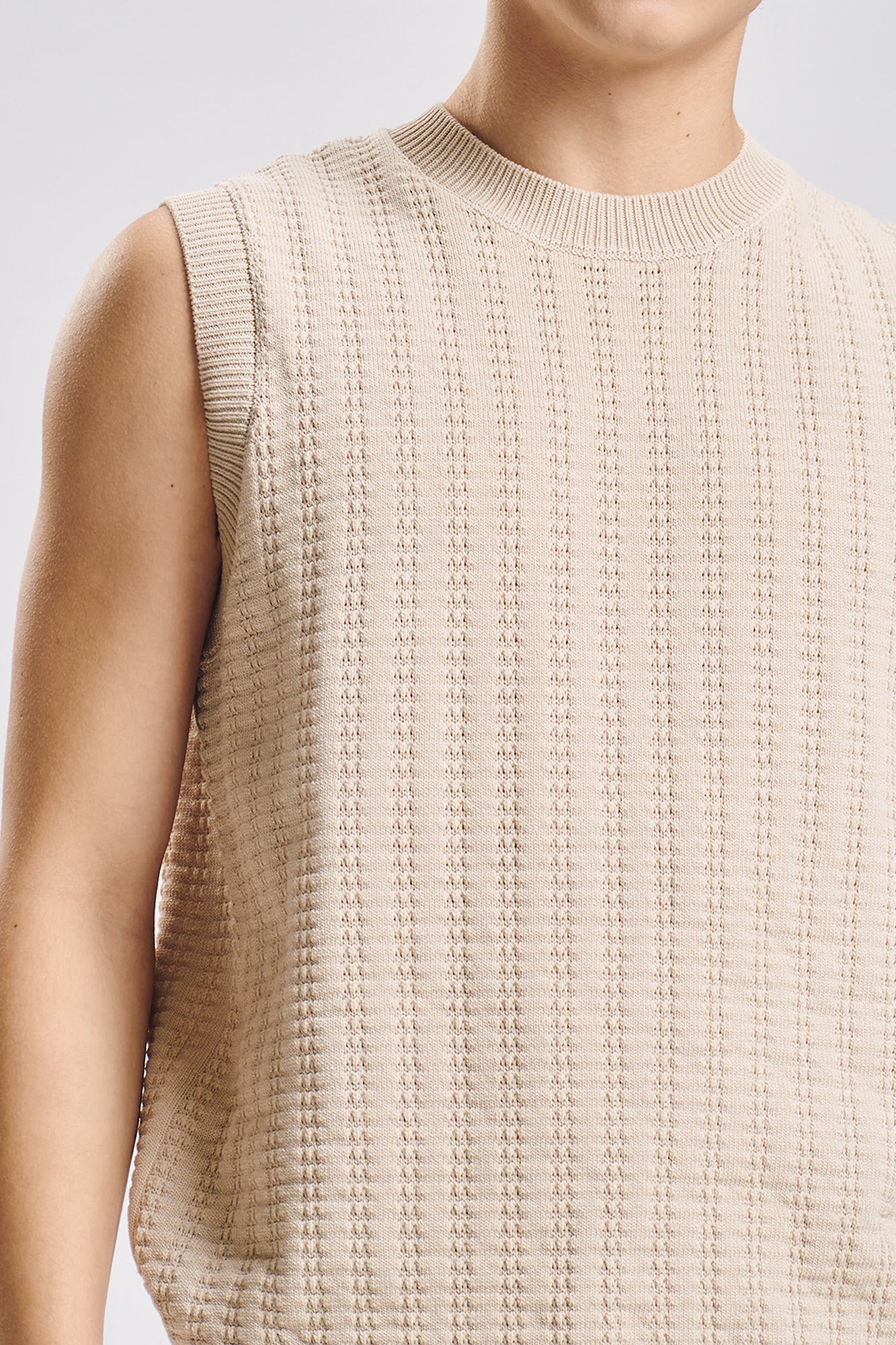 Relaxed Knit Vest - Image 3