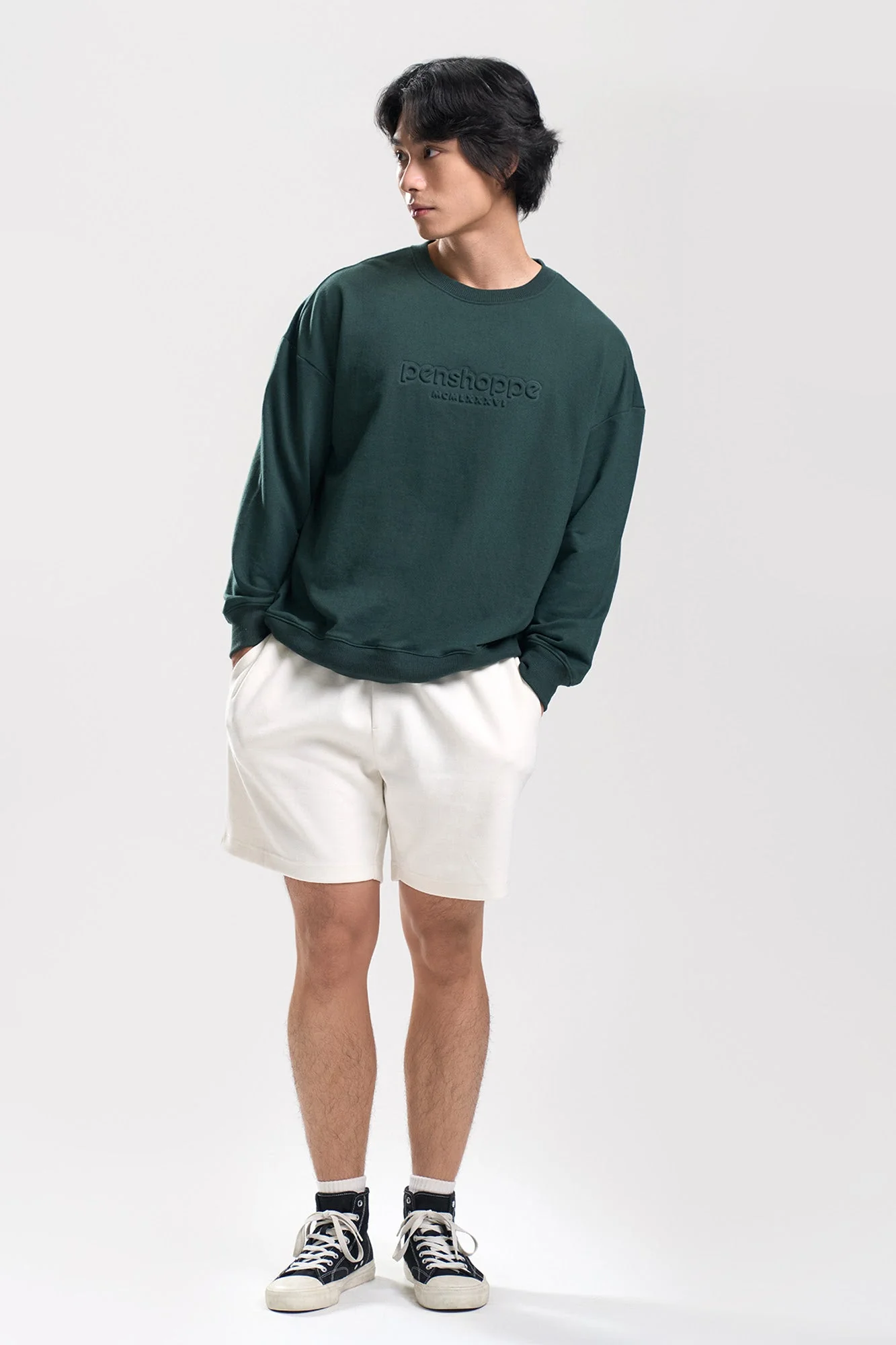 Relaxed Pullover Sweater with Branding - Image 4