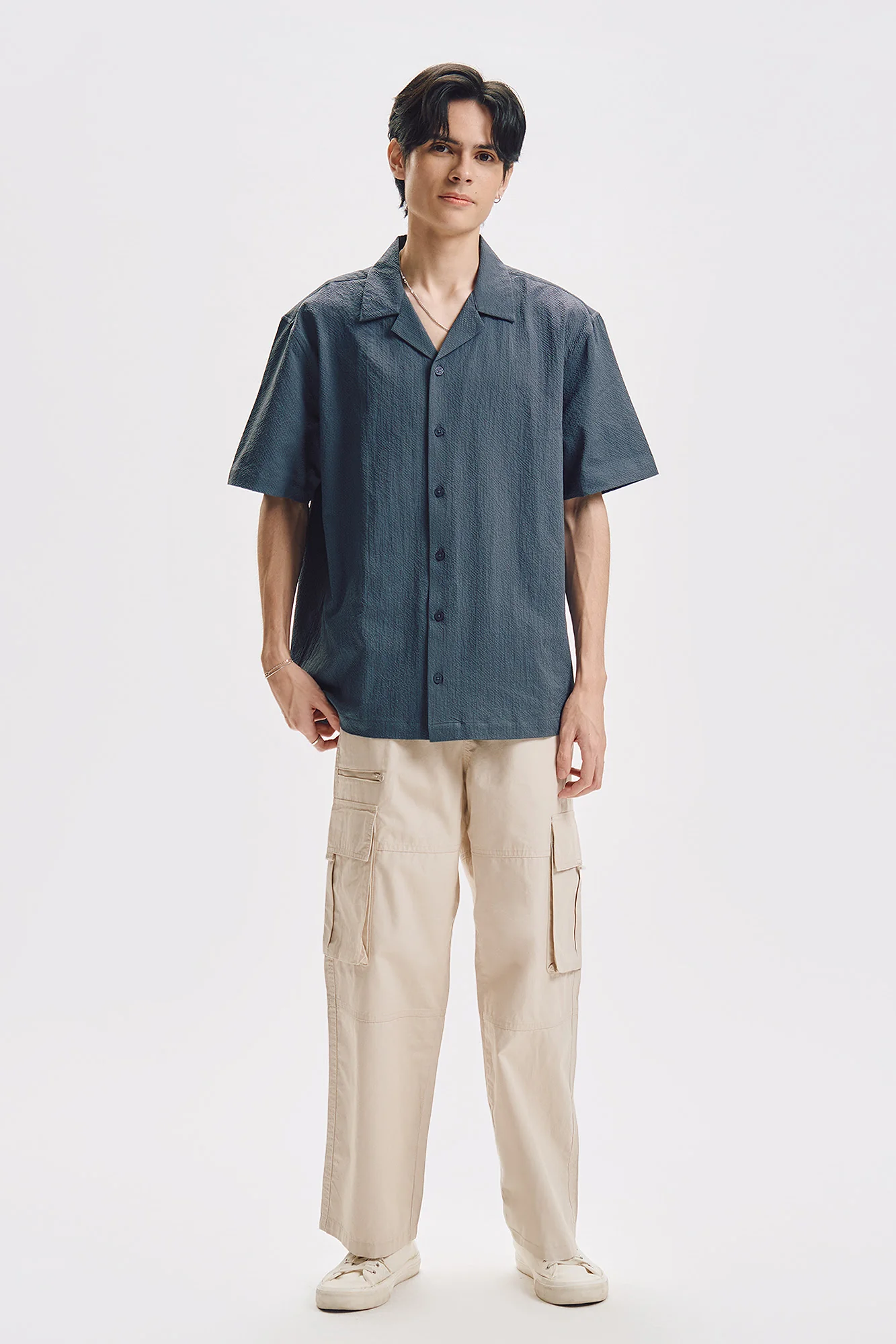 Relaxed Seersucker Resort Shirt - Image 4