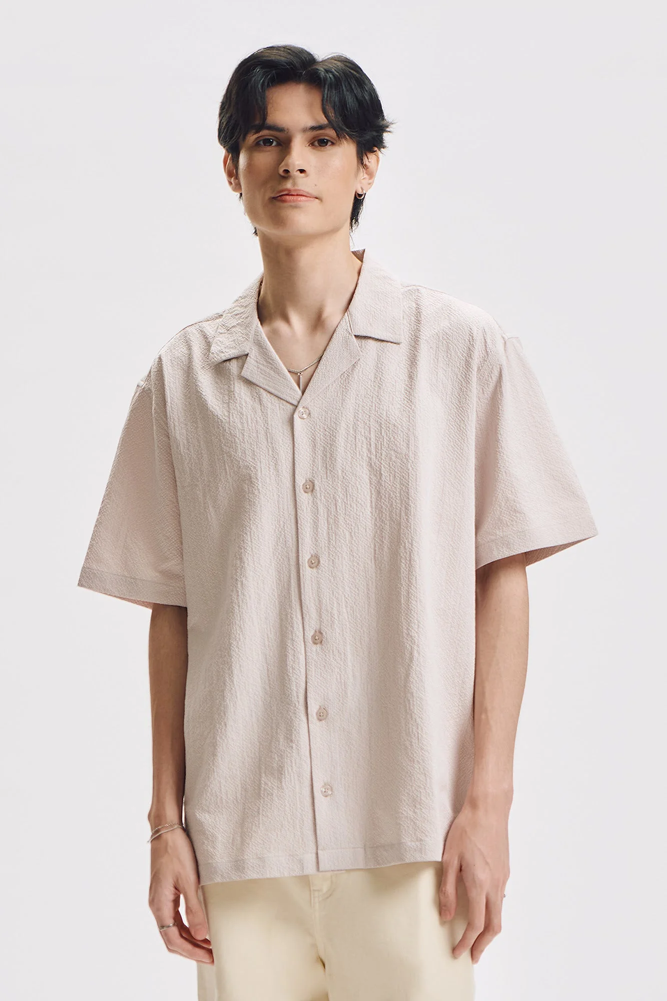 Relaxed Seersucker Resort Shirt - Image 5