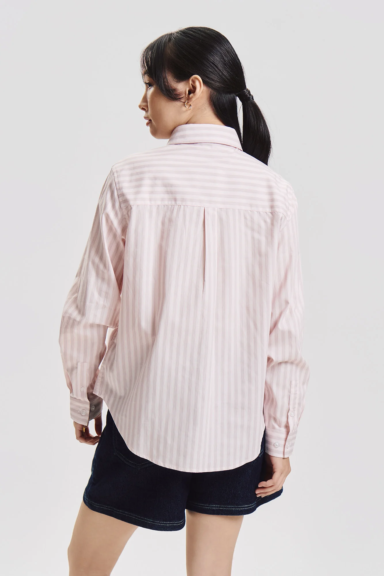 Relaxed Striped Long Sleeves Button Down Shirt - Image 3