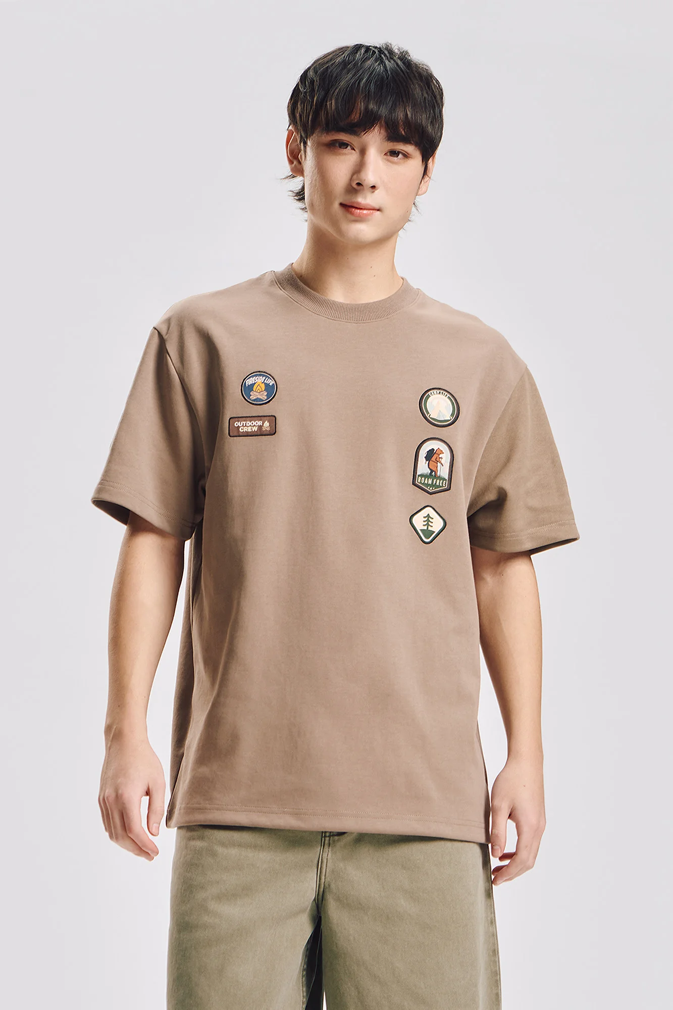 Relaxed T-Shirt with Patches