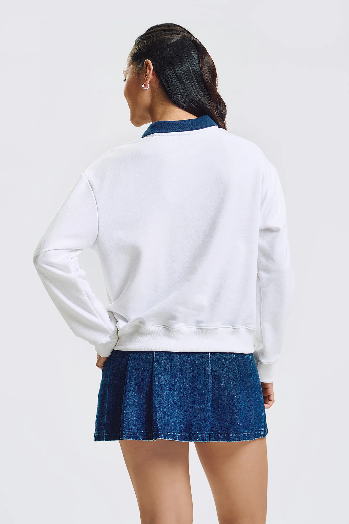 Saint Tropez Relaxed Two-Fer Pullover - Image 3