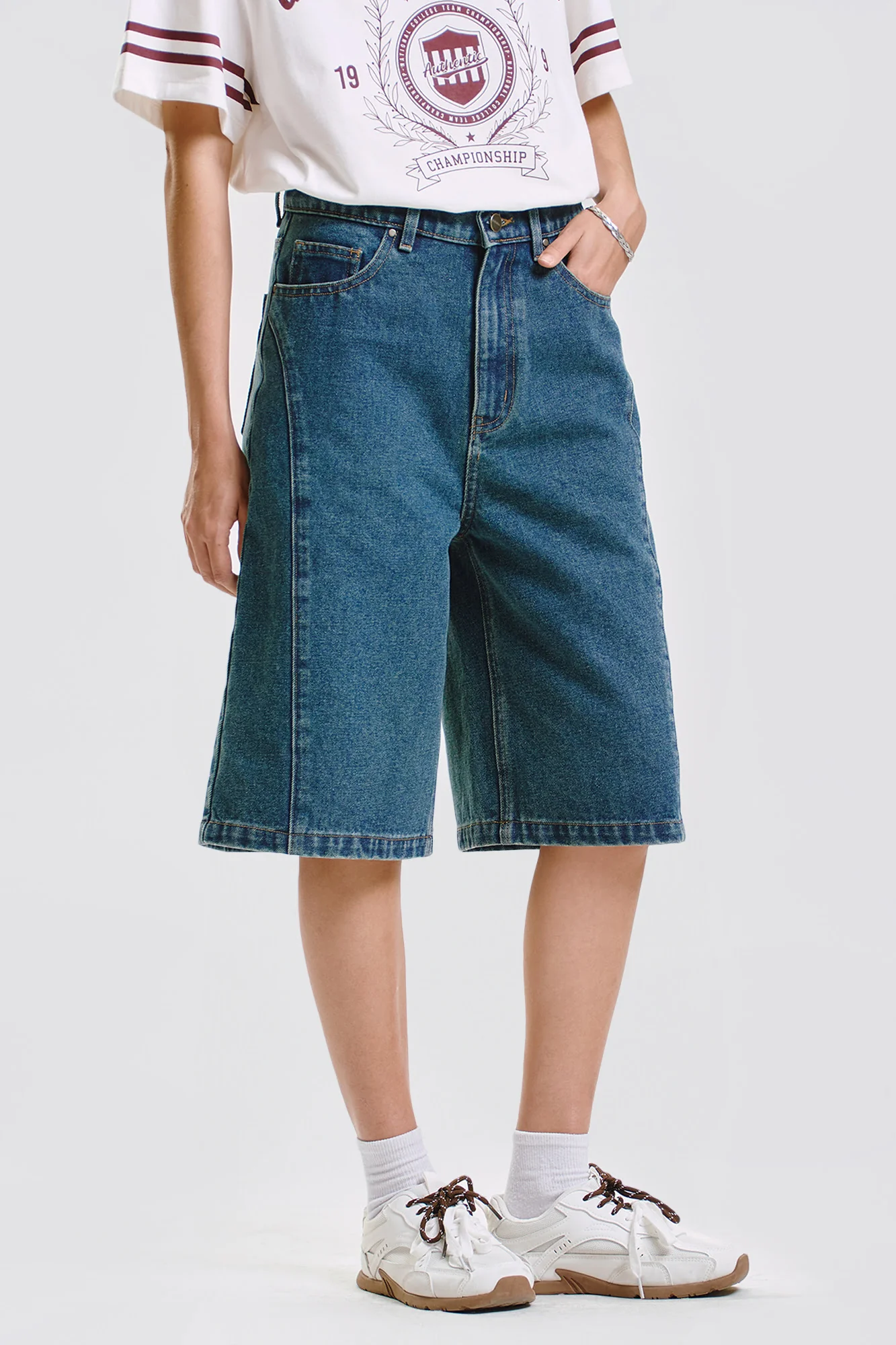 Skater Denim Shorts - Image 4