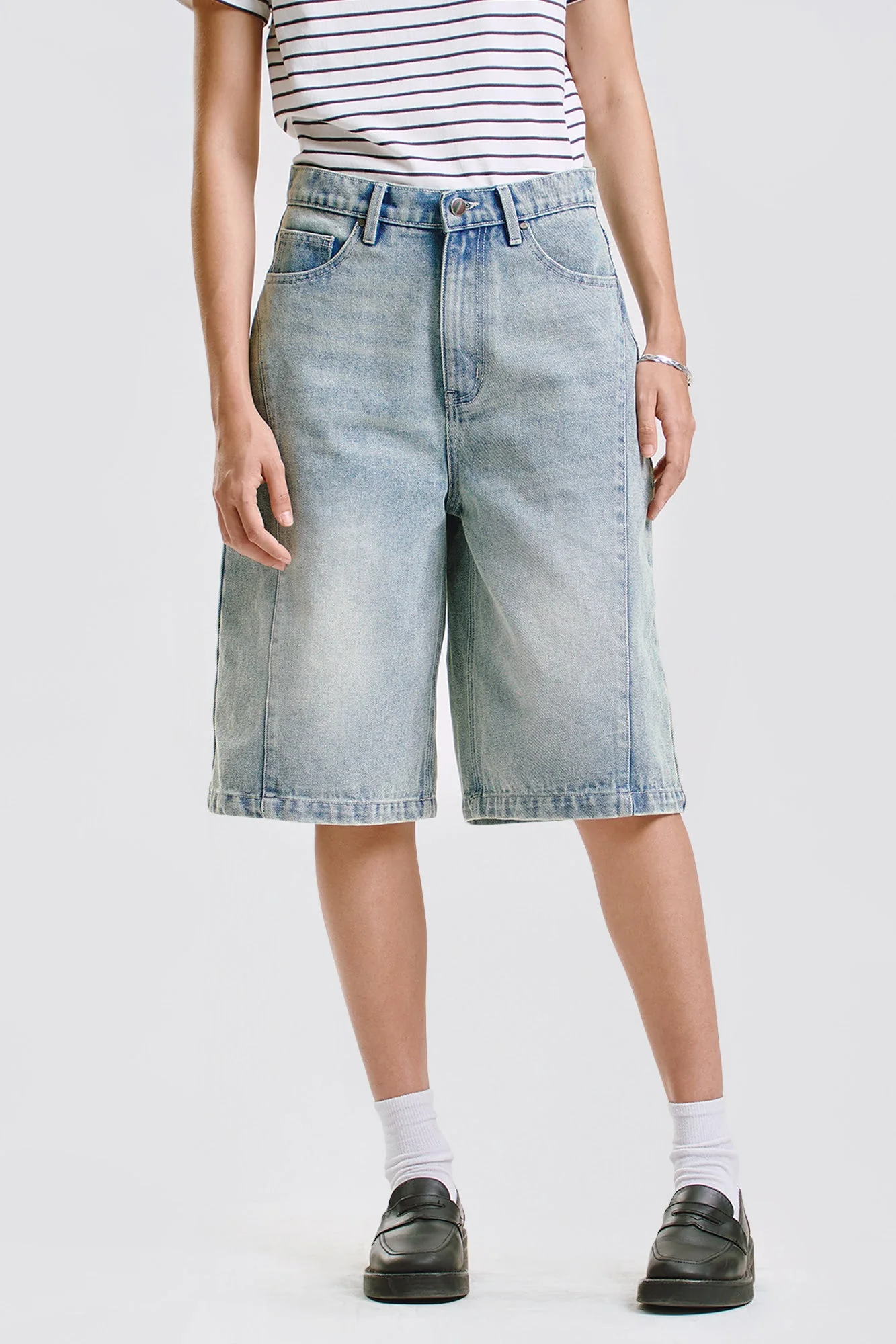 Skater Denim Shorts - Image 6