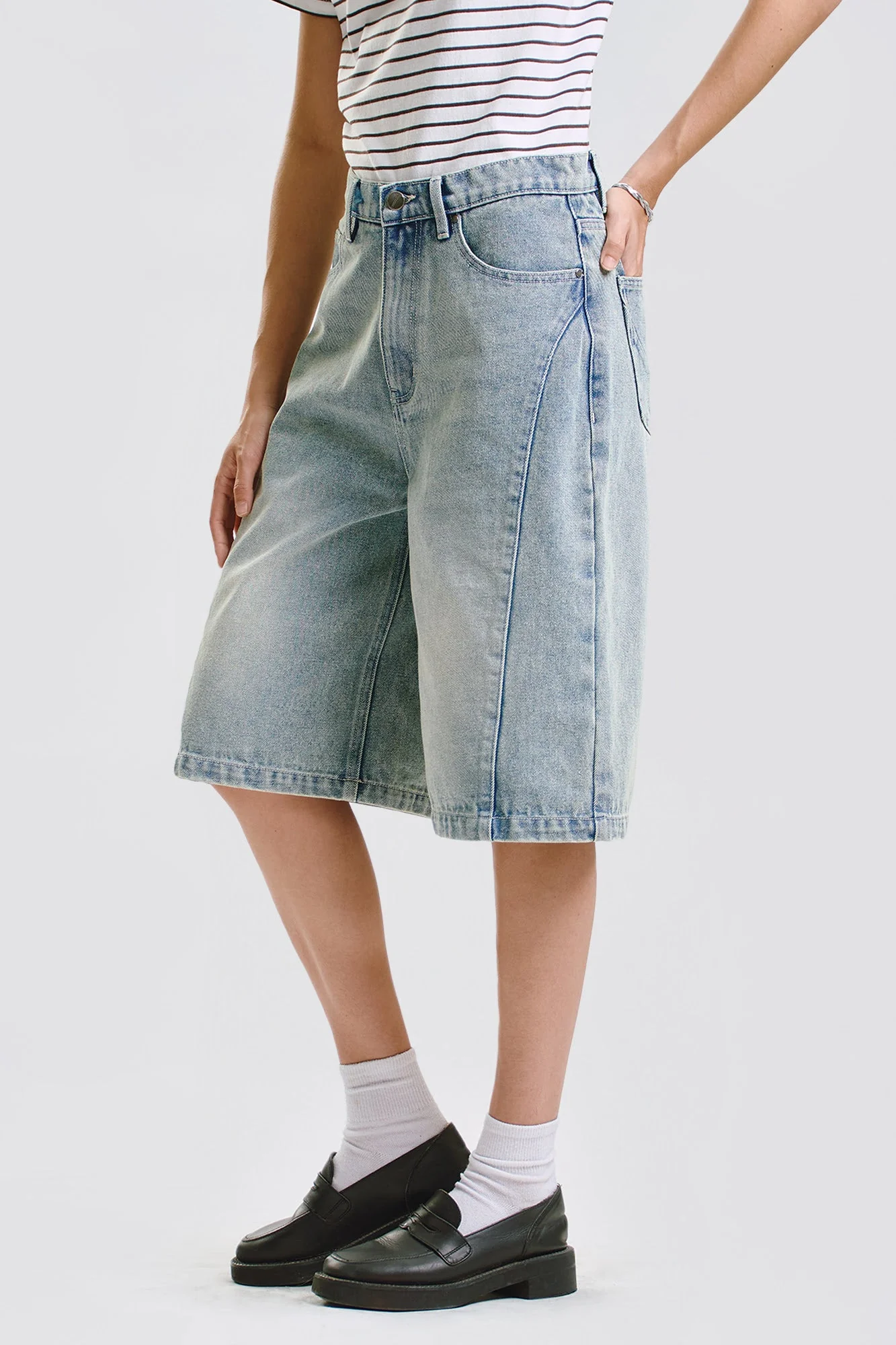 Skater Denim Shorts - Image 8