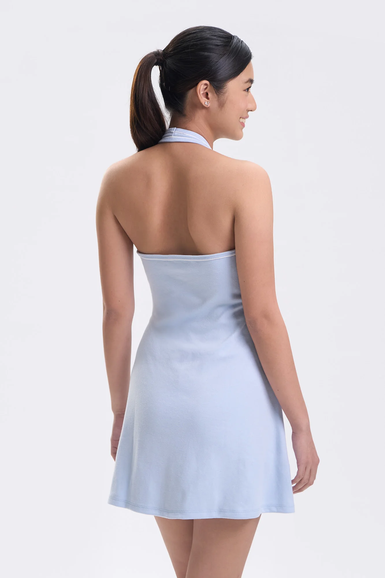 Sleeveless Slim Halter Dress - Image 3