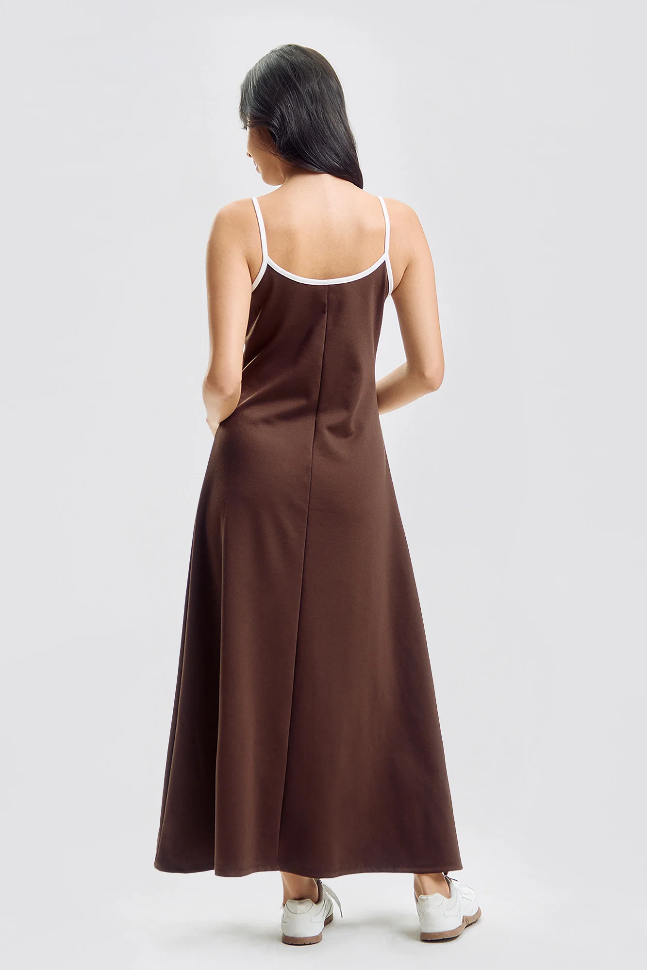 Slim Midi Dress with Taping - Image 4