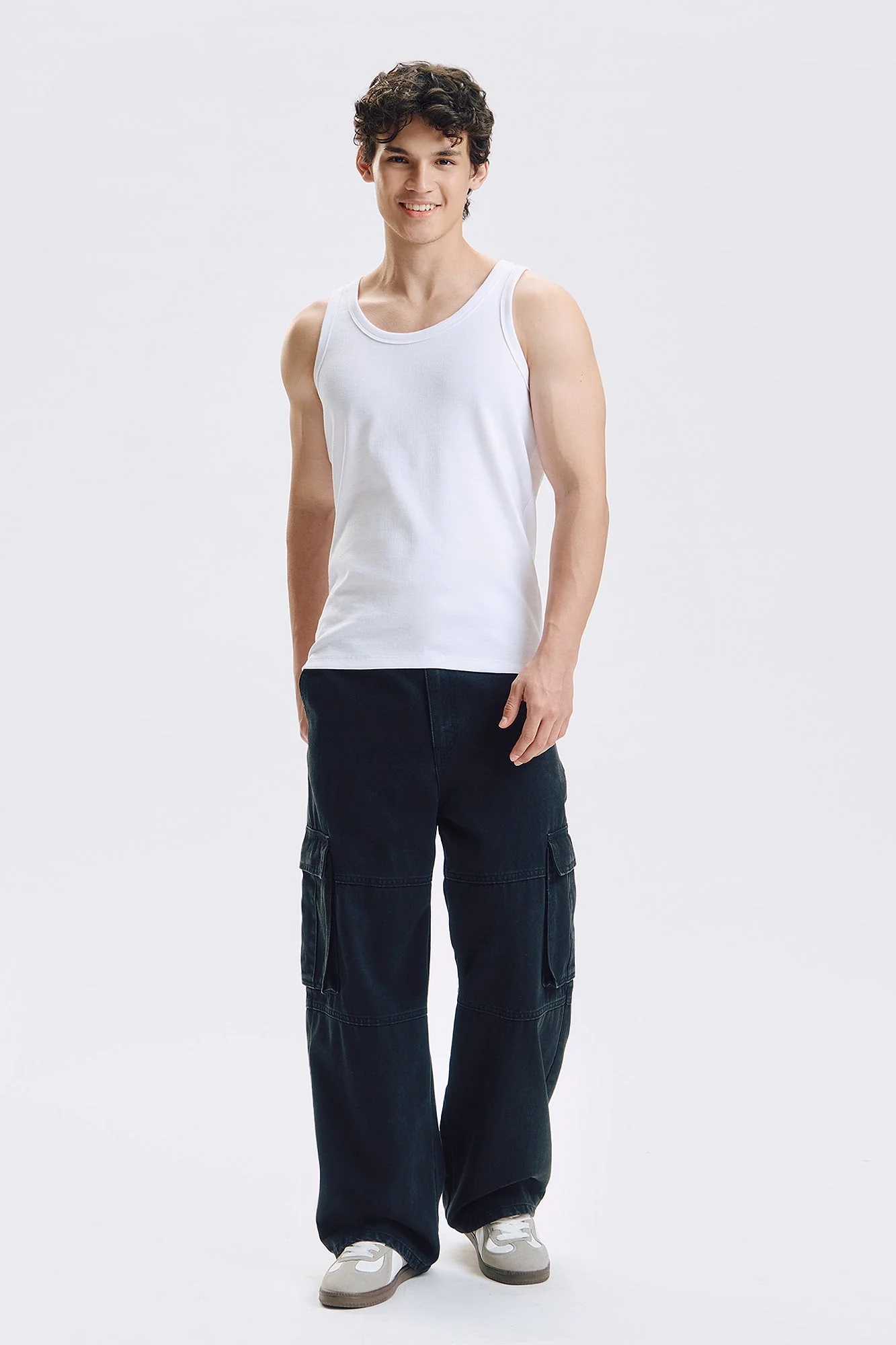 Slim Ribbed Tank Top - Image 21
