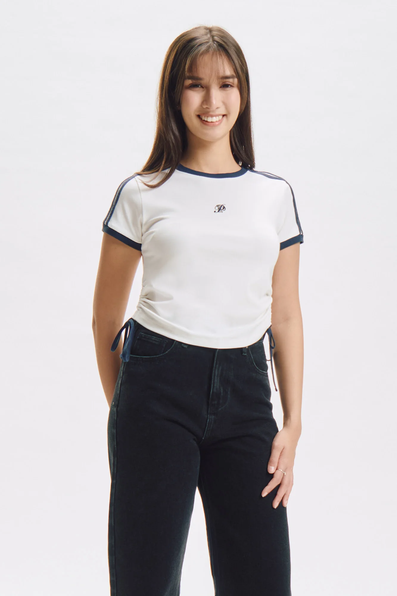 Slim Top with Side Ruching