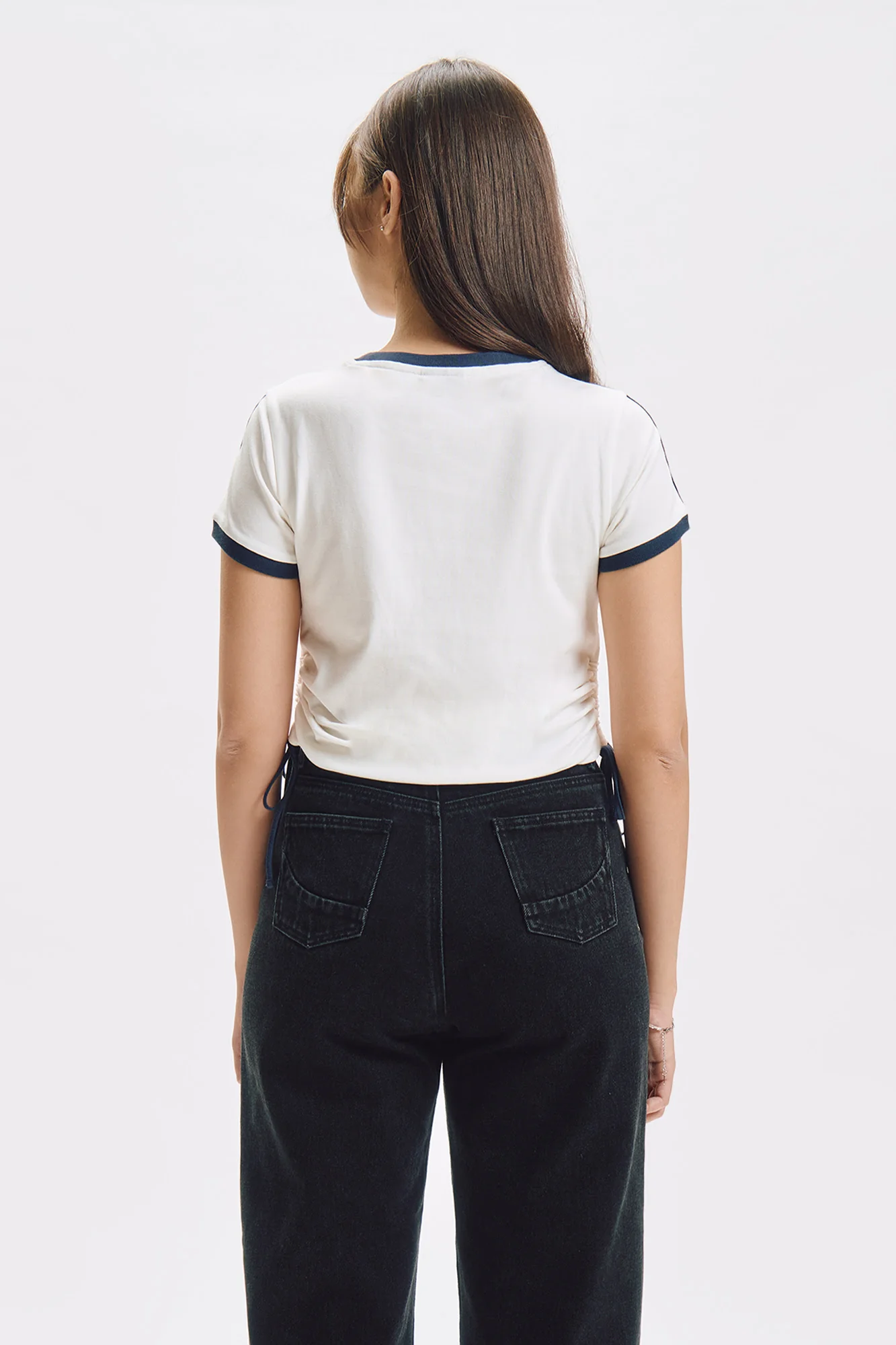 Slim Top with Side Ruching - Image 3