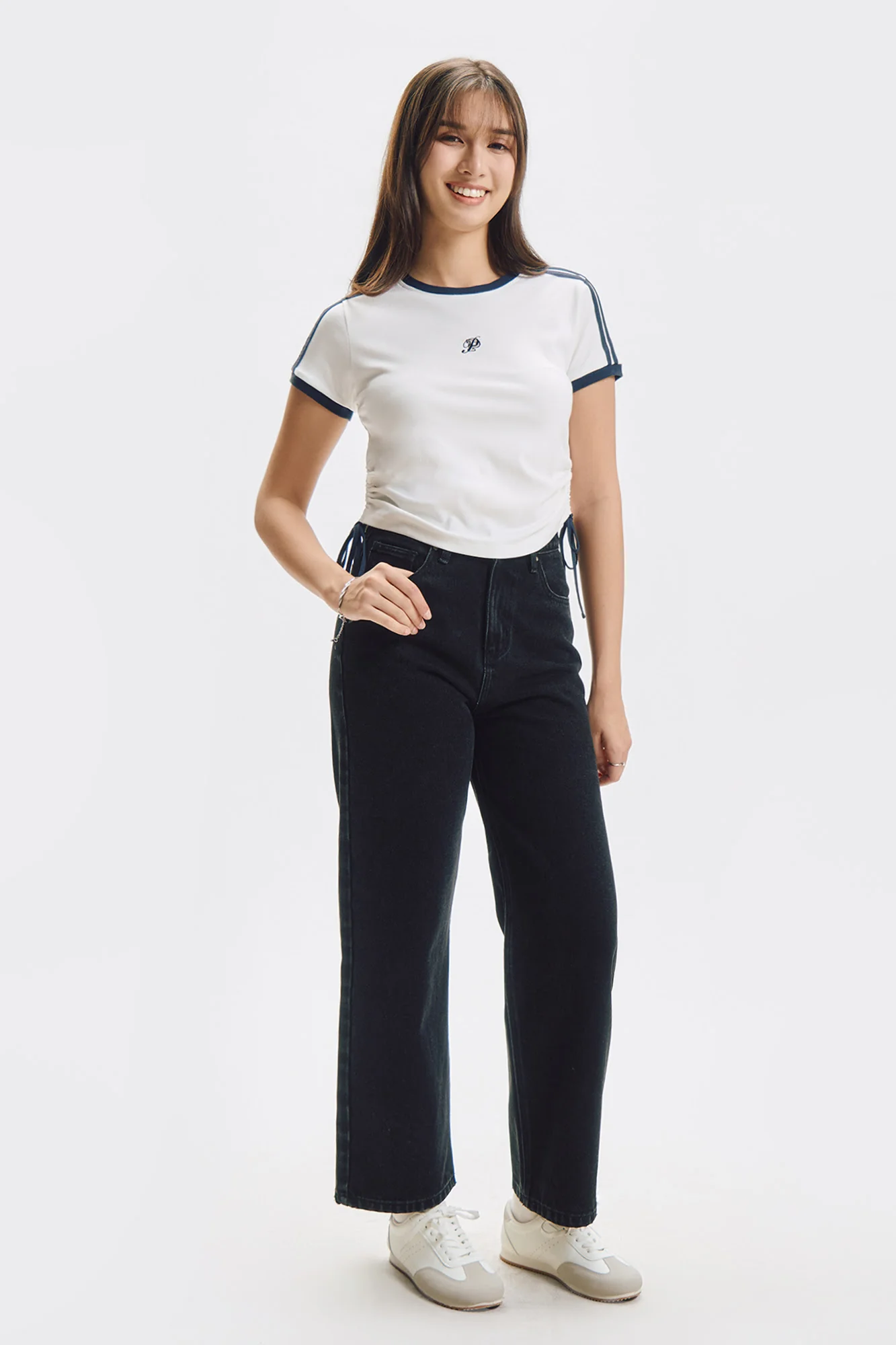 Slim Top with Side Ruching - Image 4