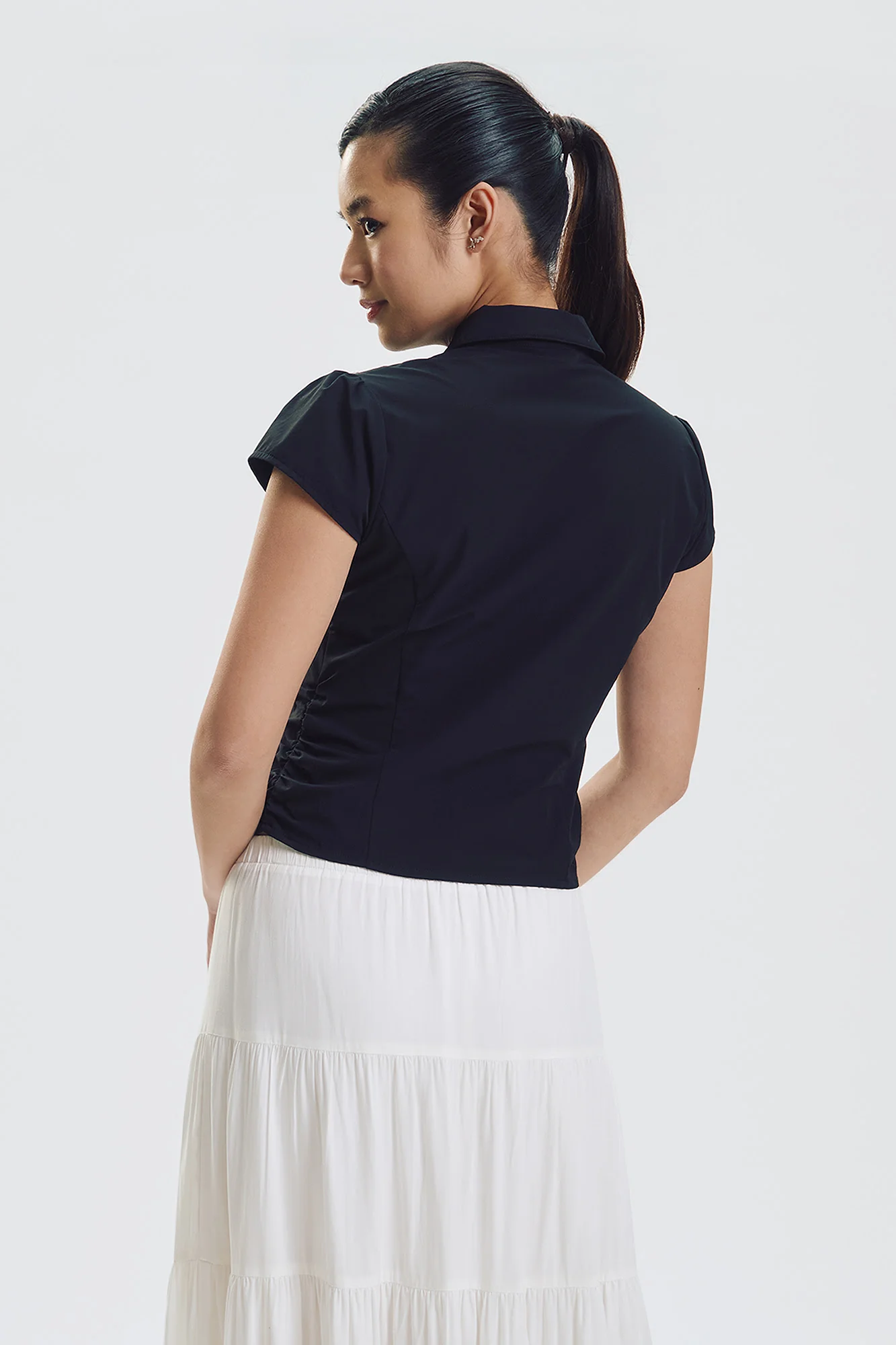 Slim Zip Nylon Shirt - Image 3
