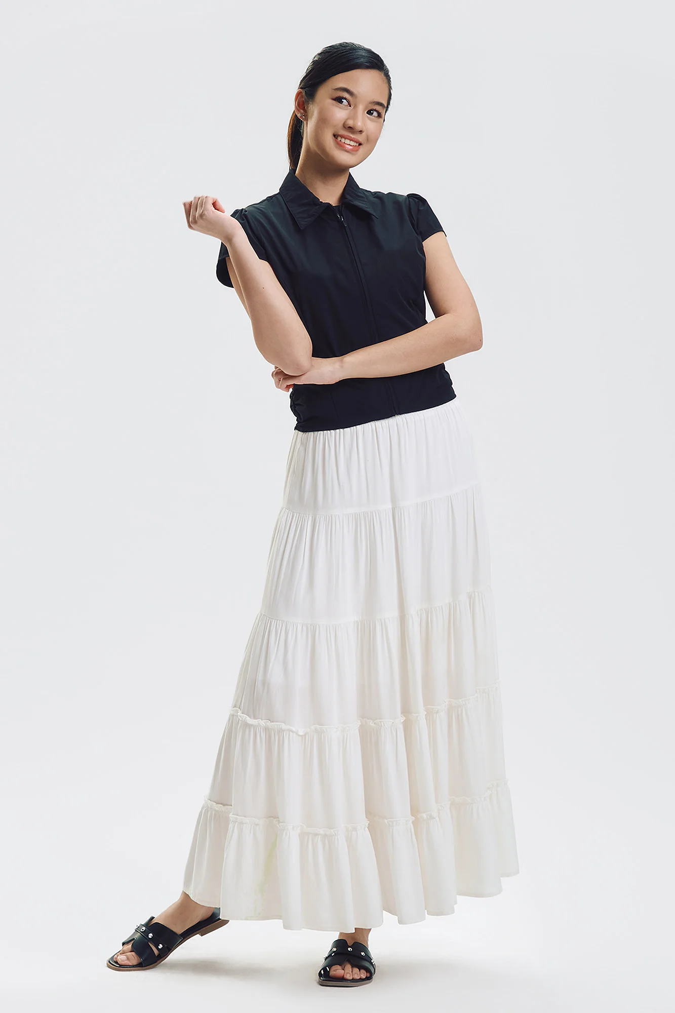 Slim Zip Nylon Shirt - Image 4