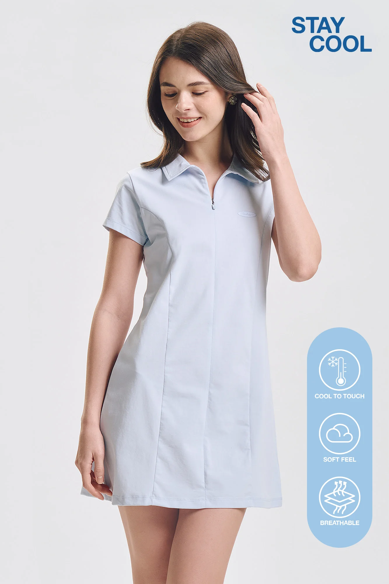 Stay Cool Slim Polo Dress - Image 2