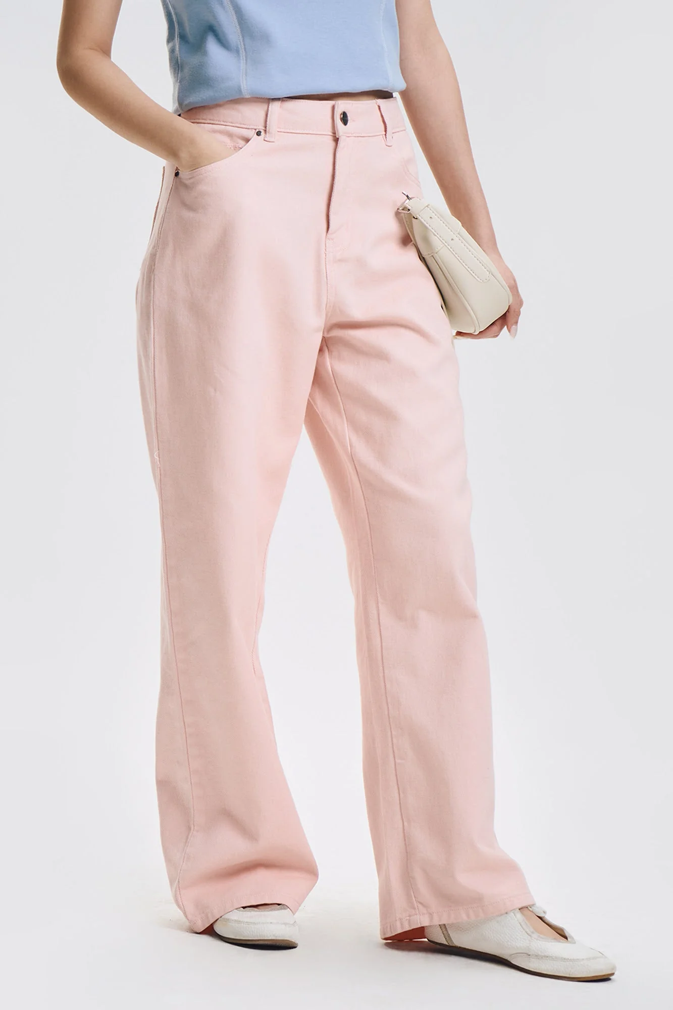 Straight Colored Denim Jeans - Image 8