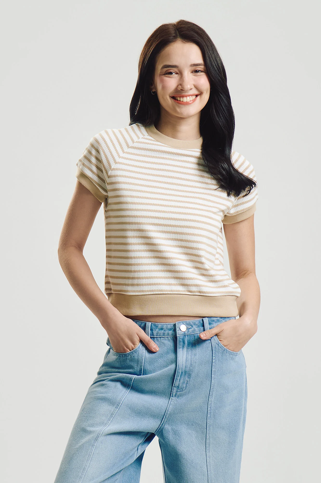 Striped Crochet Top