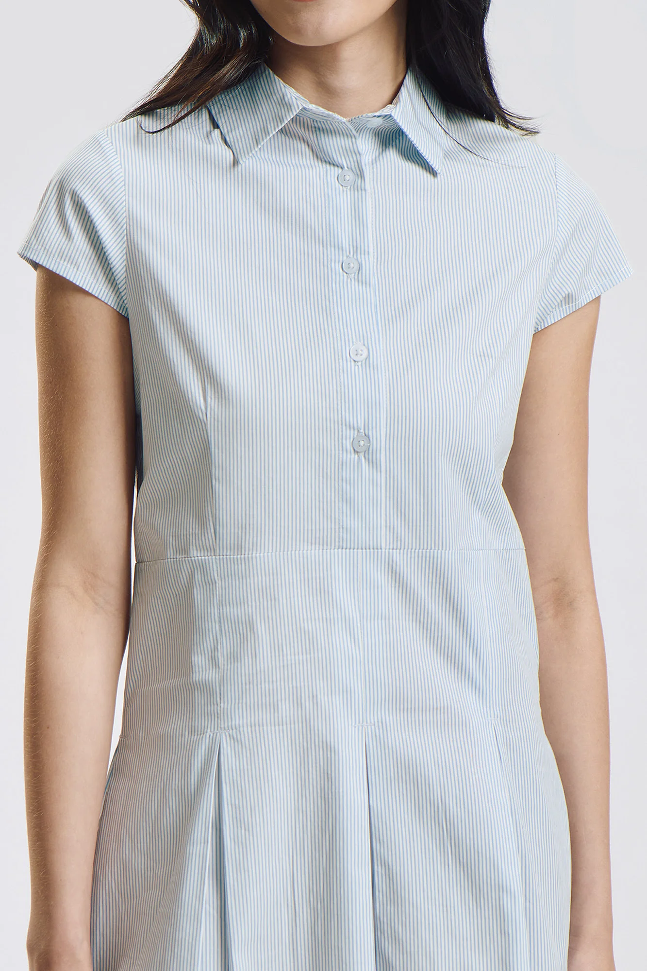 Striped Pleated Dress - Image 2