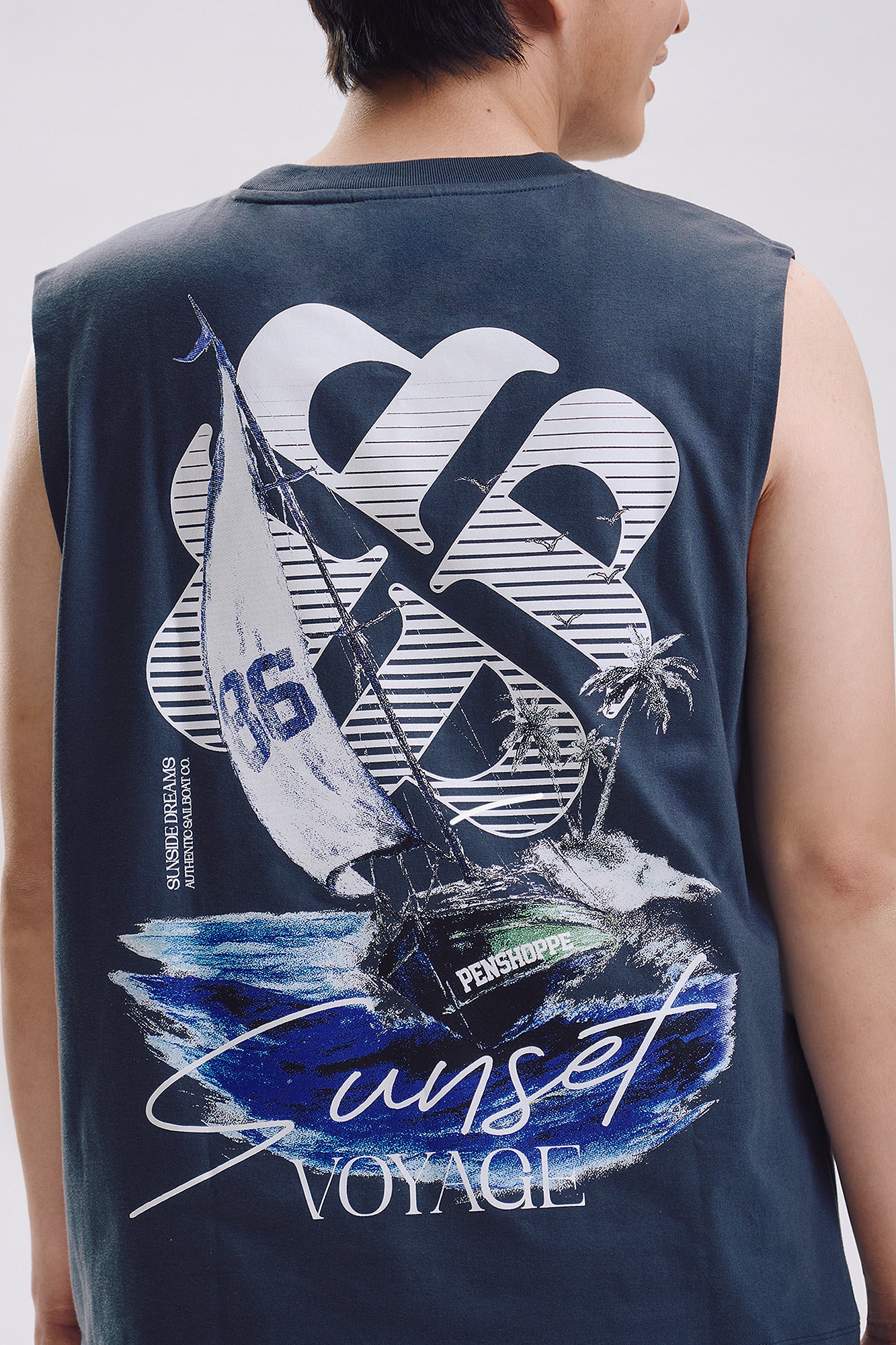 Sunset Voyage Relaxed Tank Top - Image 4