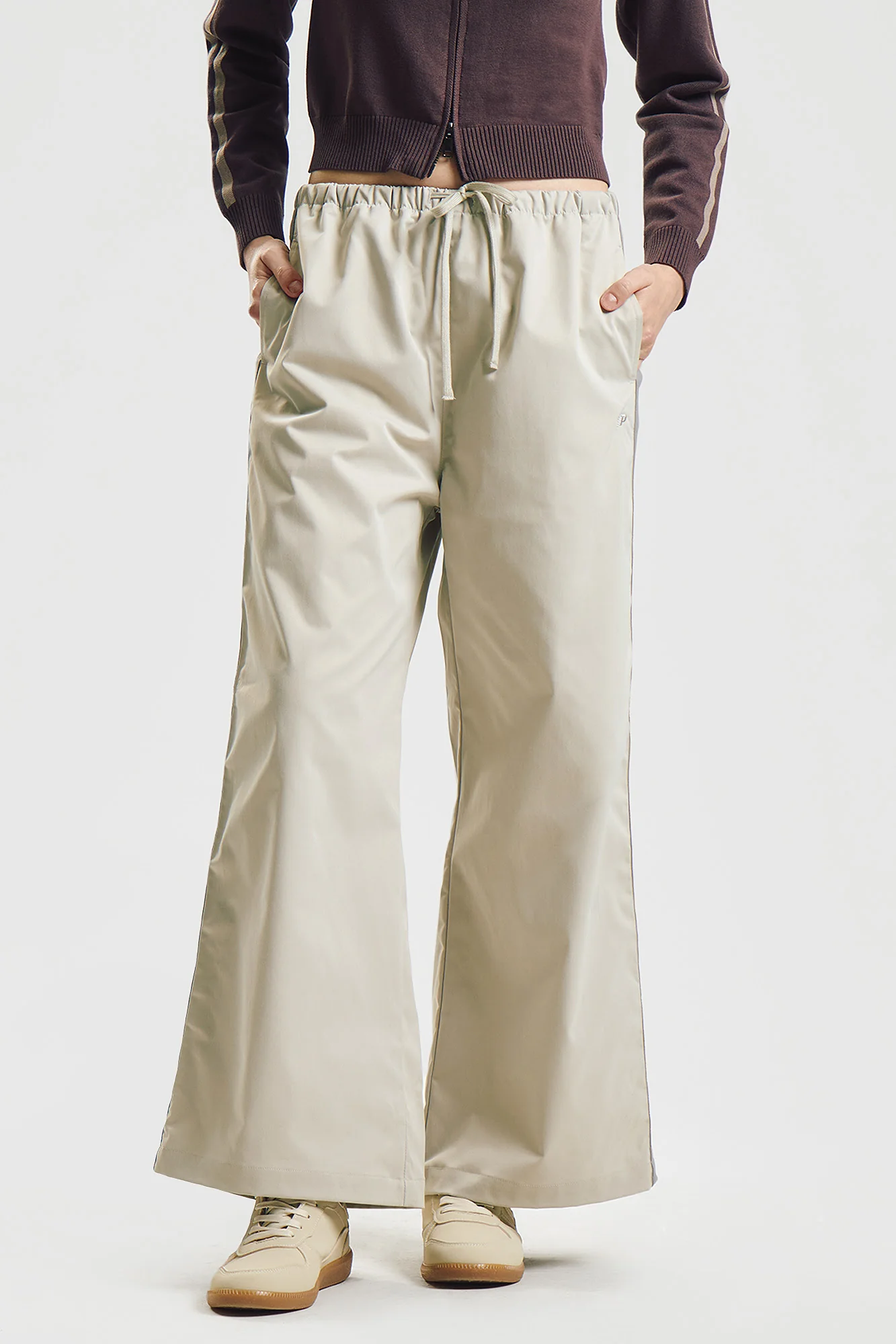 Track Pants with Contrast Paneling