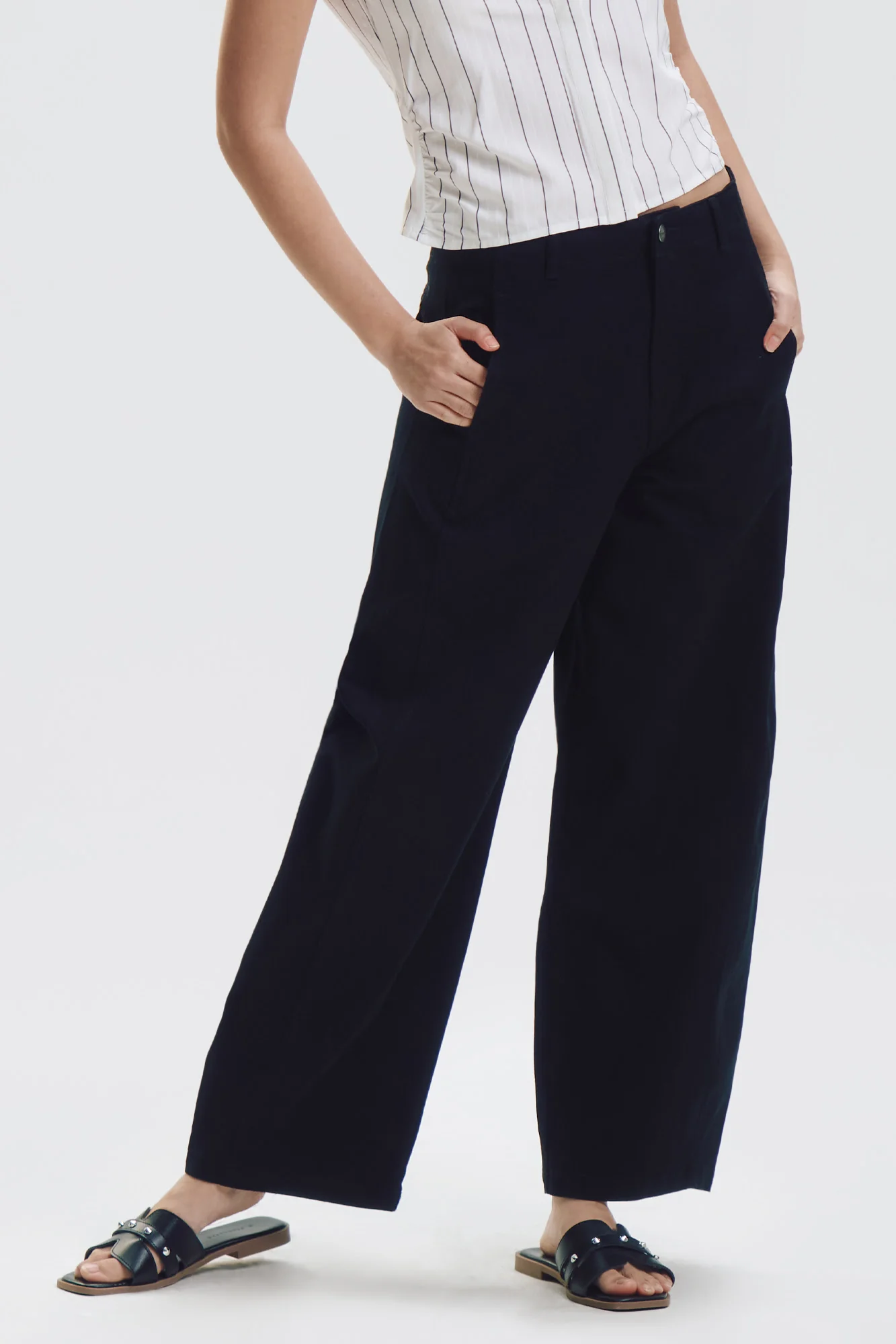 Twill Barrel Pants