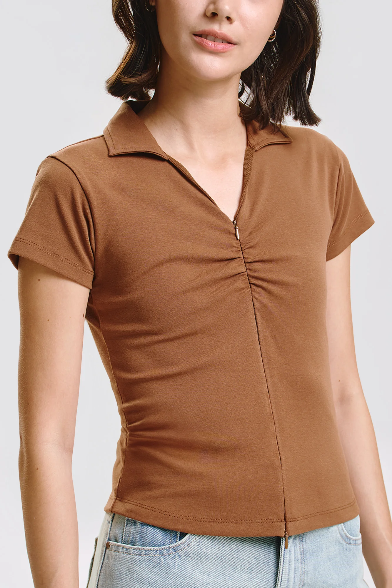 Two-Way Zip Slim Top - Image 2