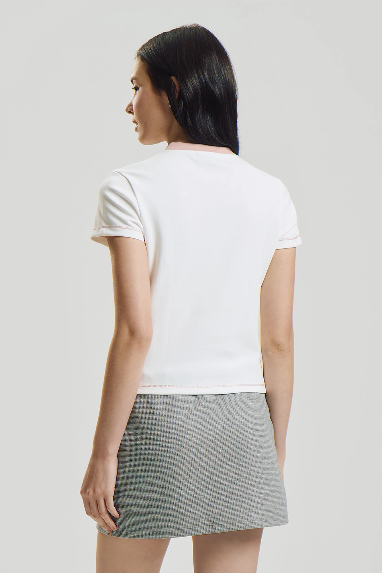 V-Neck Slim Graphic T-Shirt - Image 3