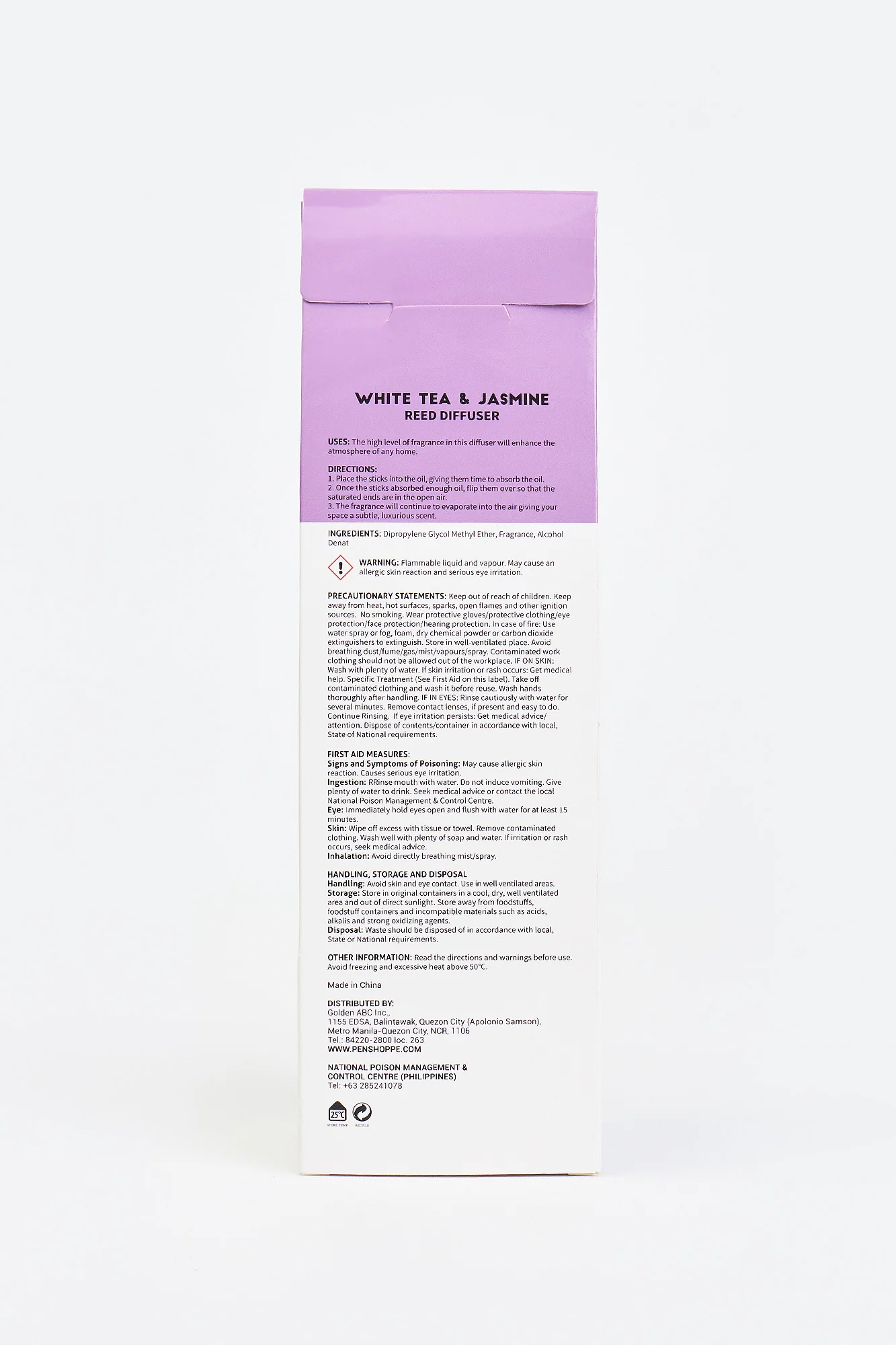 White Tea & Jasmine Reed Diffuser 100ML - Image 3