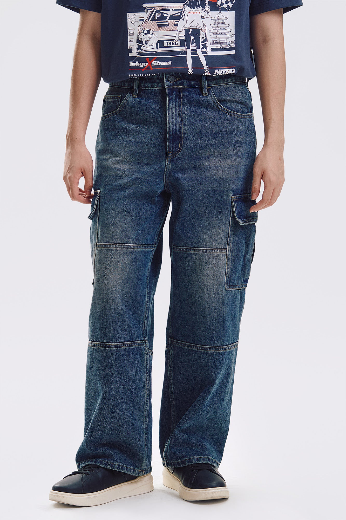 Wide Cargo Jeans