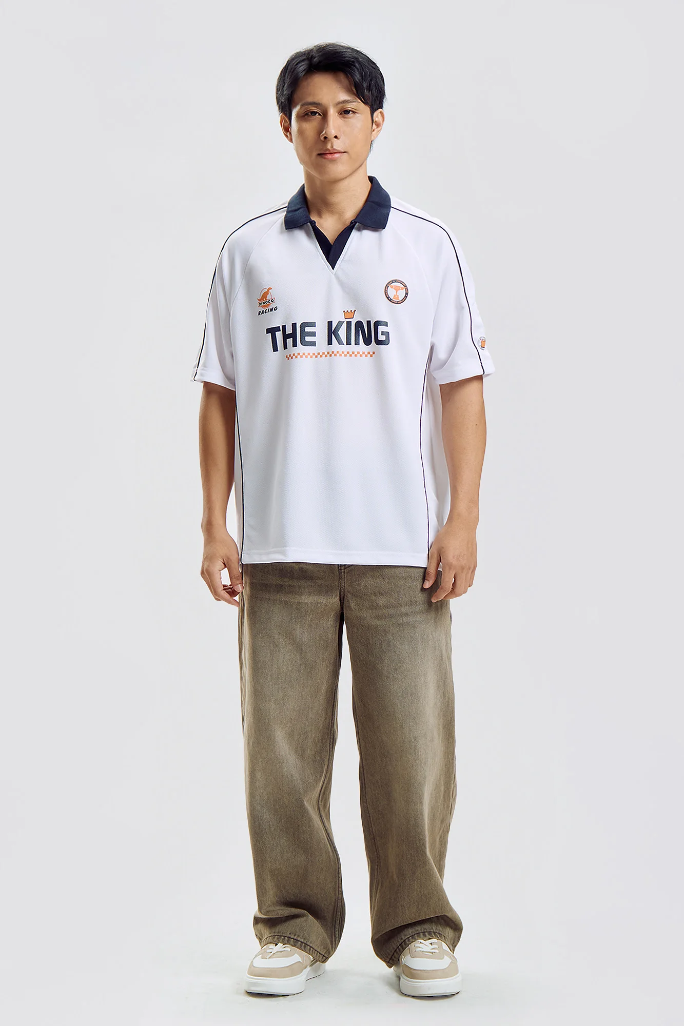 Wide Fit 5-Pocket Denim Jeans - Image 5