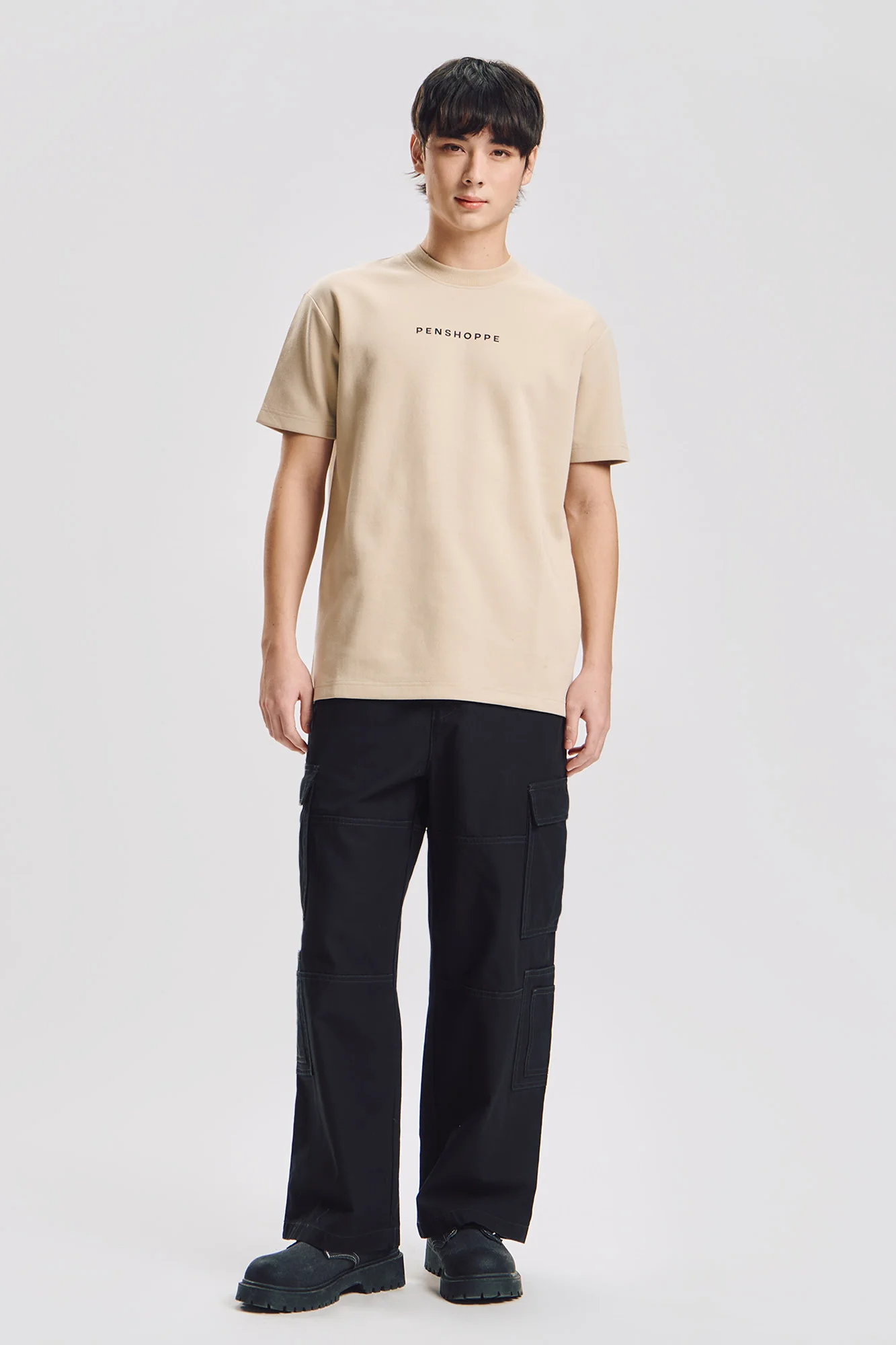 Wide Fit Twill Cargo Pants - Image 5