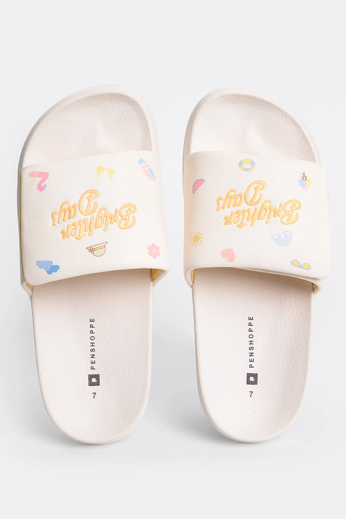 Women's Leather One Band Slides - Image 2