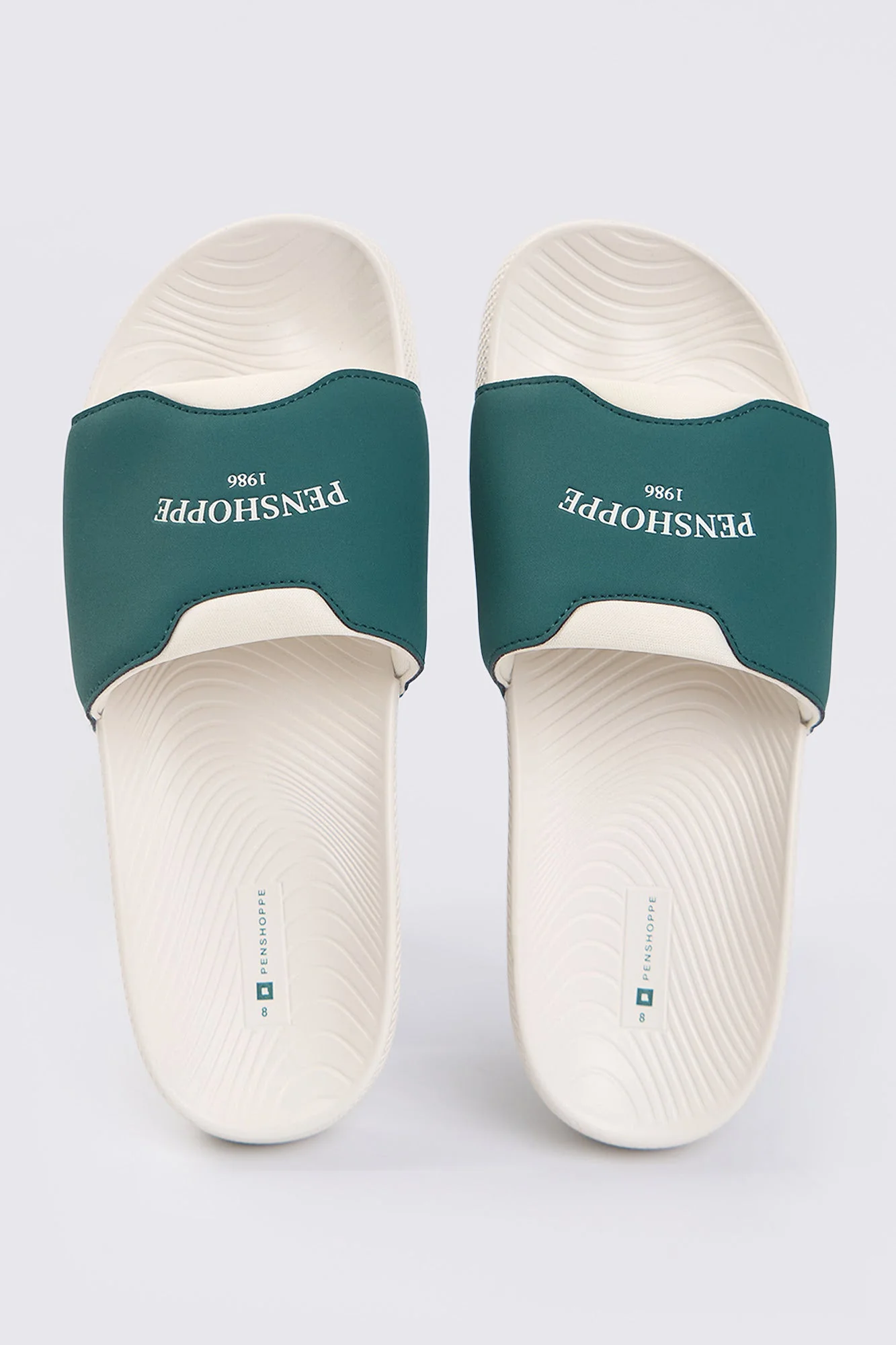 Women's Leather Padded One Band Slides - Image 6