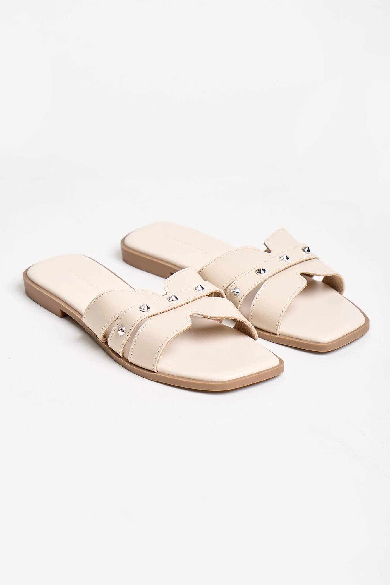 Women's Leather Slip-On Sandals - Image 9