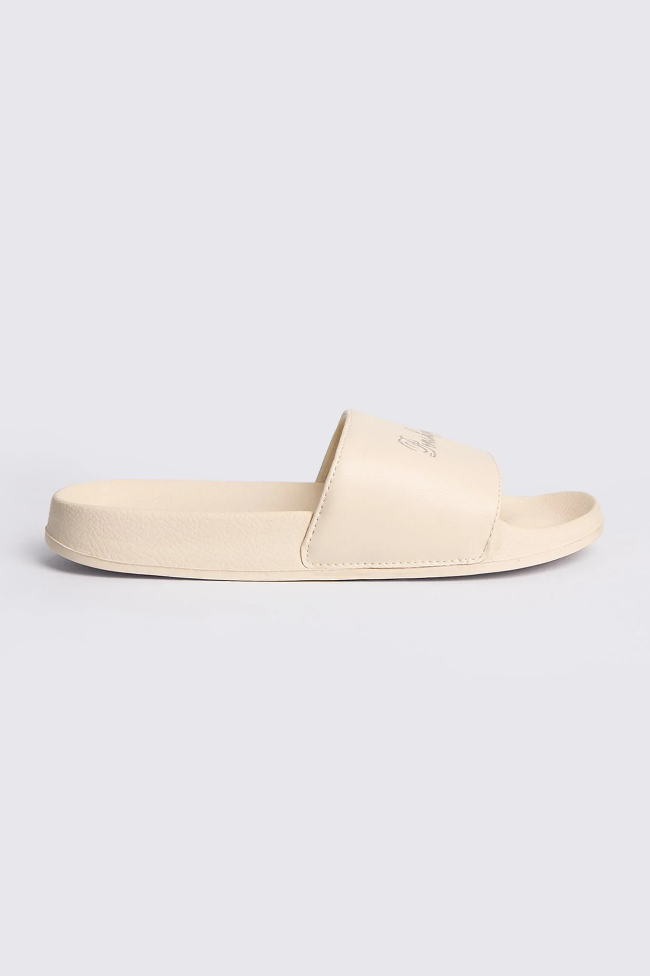 Women's Slides with Embossed Metallic Print - Image 11