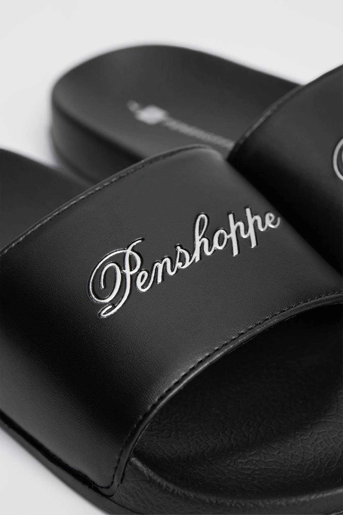 Women's Slides with Embossed Metallic Print - Image 4