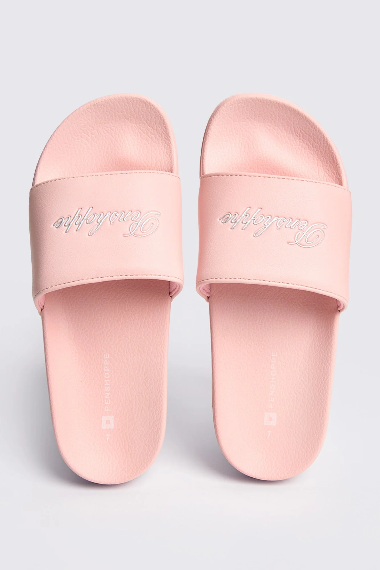 Women's Slides with Embossed Metallic Print - Image 6