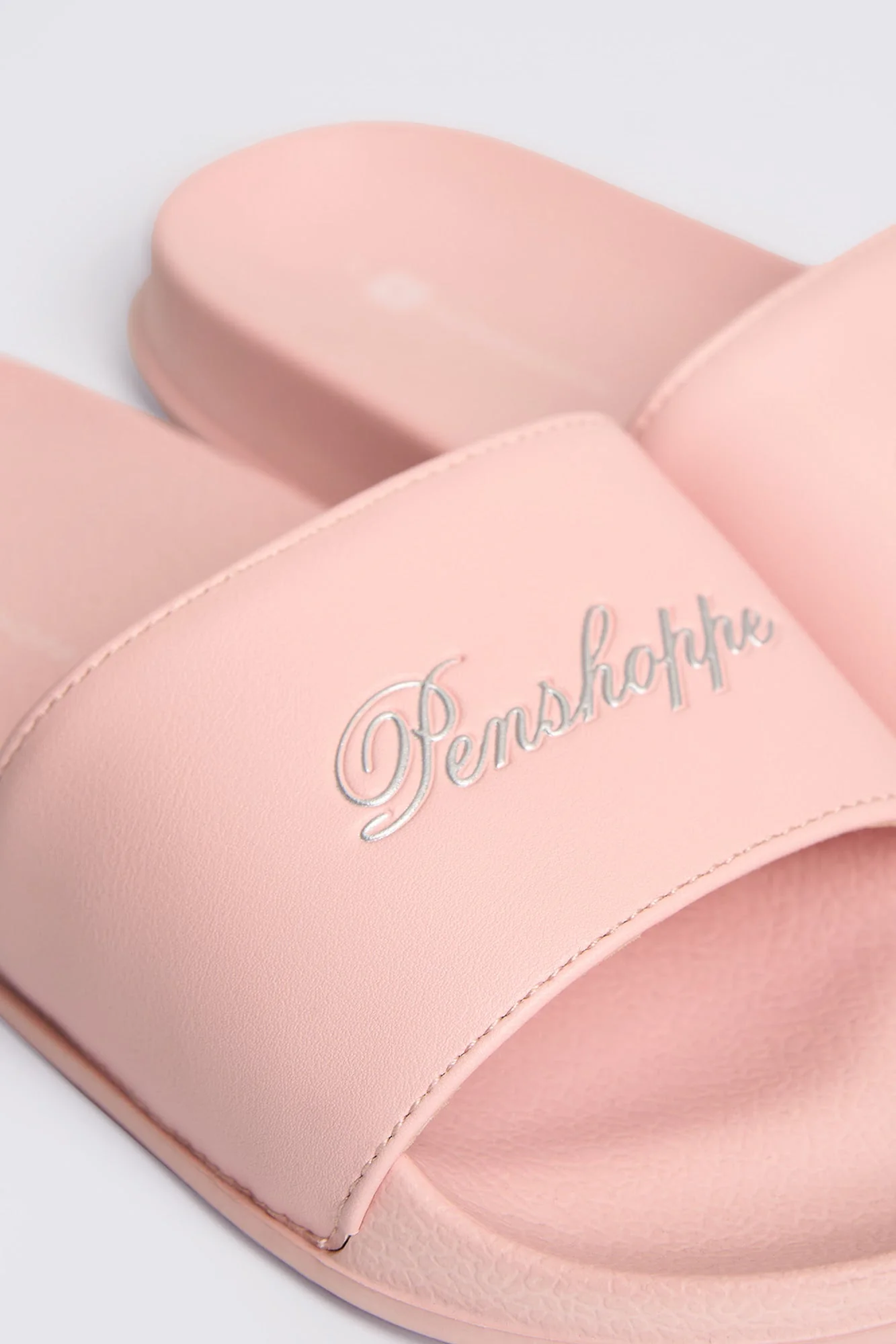 Women's Slides with Embossed Metallic Print - Image 8