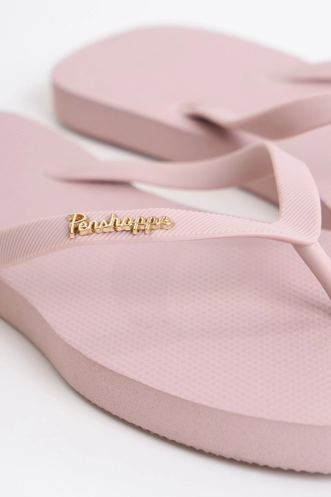 Women's Square Flip Flops with Metal Branding - Image 12