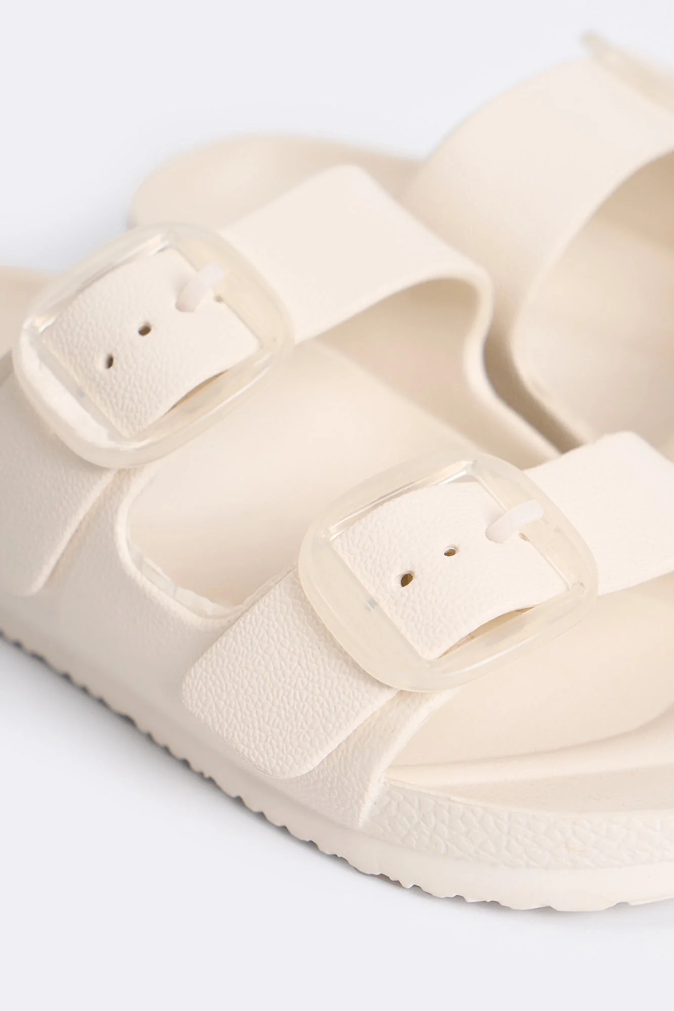 Women's Two Band Rubber Slides - Image 12